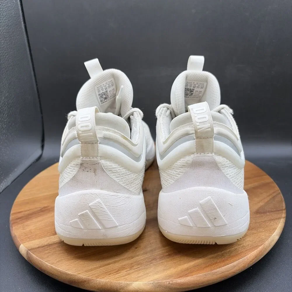 Adidas D.O.N. Issue #6 Mens Size 11.5 Basketball Shoes Triple White Sneakers